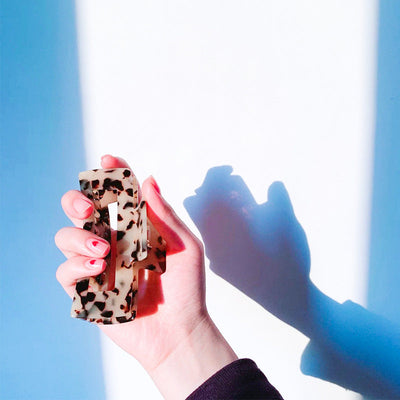 korean version leopard large temperament hair clip