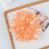 korean bright silk organza hair scrunchies