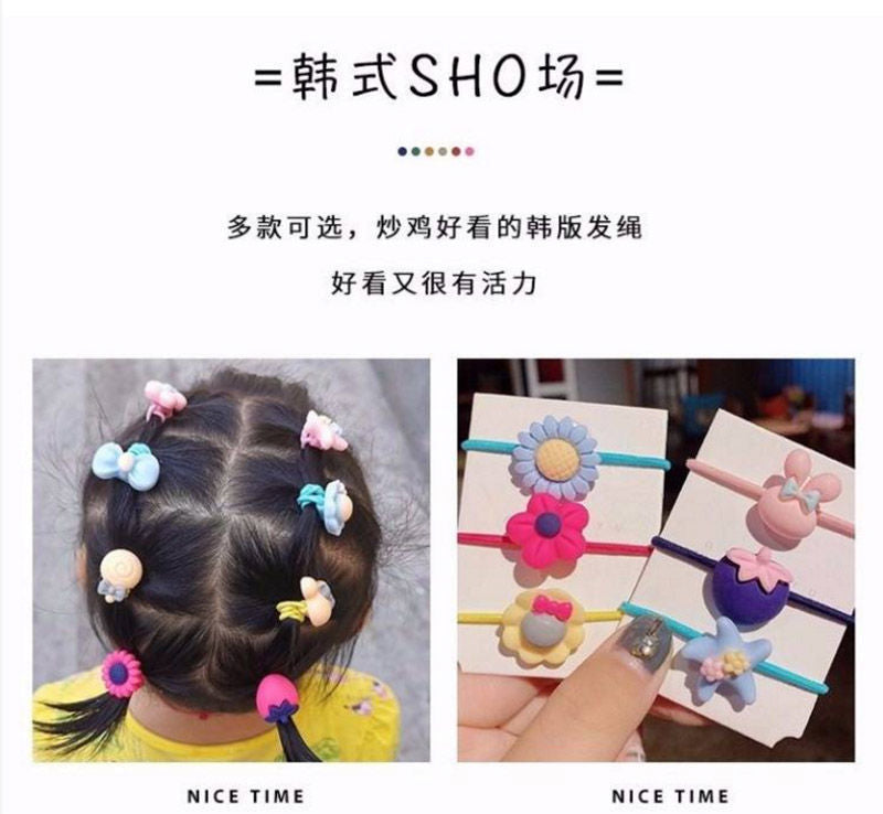 500 rubber bands korean new fashion hair cheap scrunchies set