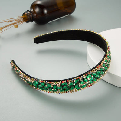 trendy headband color full diamond hairband