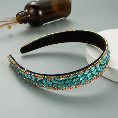 trendy headband color full diamond hairband