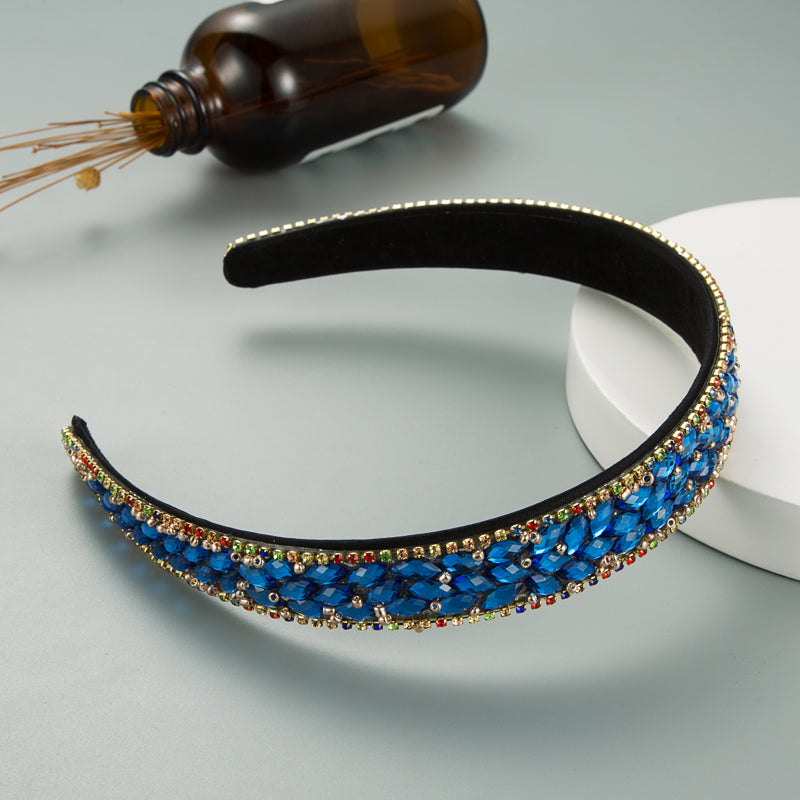 trendy headband color full diamond hairband