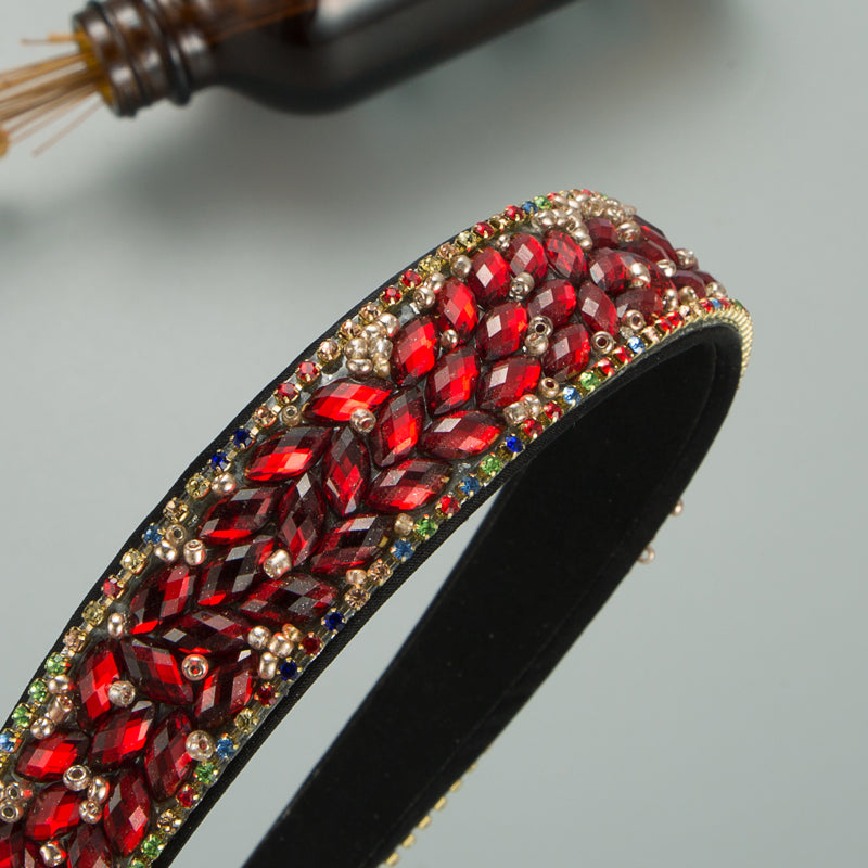 trendy headband color full diamond hairband