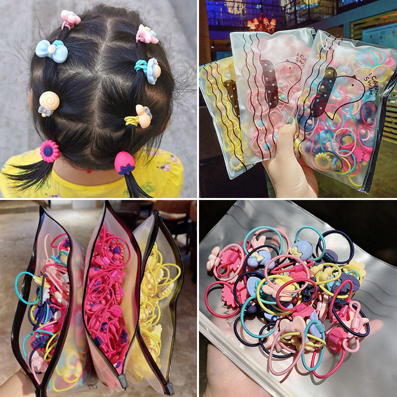500 rubber bands korean new fashion hair cheap scrunchies set