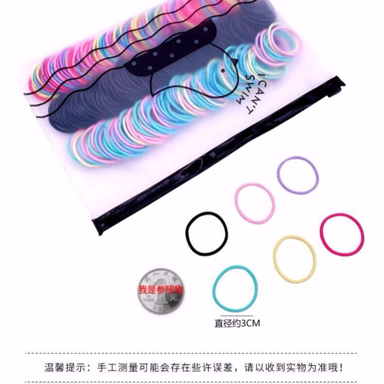 500 rubber bands korean new fashion hair cheap scrunchies set
