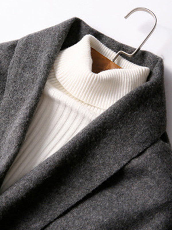 Keep Warm Solid Color Tasseled Shawl&Scarf