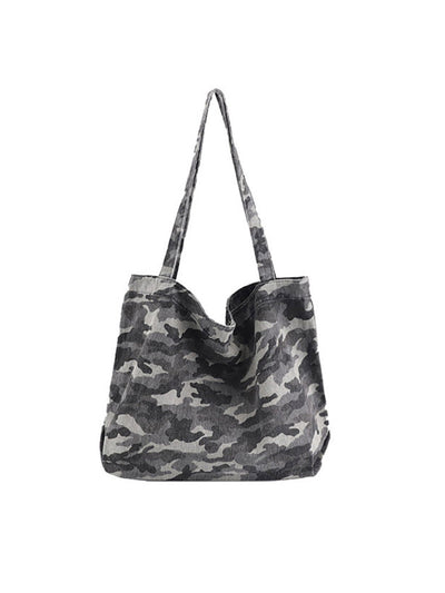 Women Vintage Camouflage Canvas Shoulder Bag