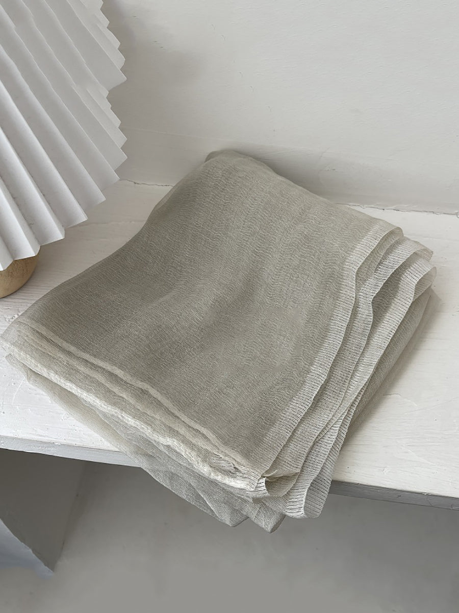 Women Summer Casual Pure Color Shawl Scarf