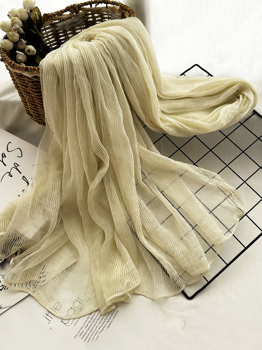 Women Thin Stripe Travel Shawl Scarf