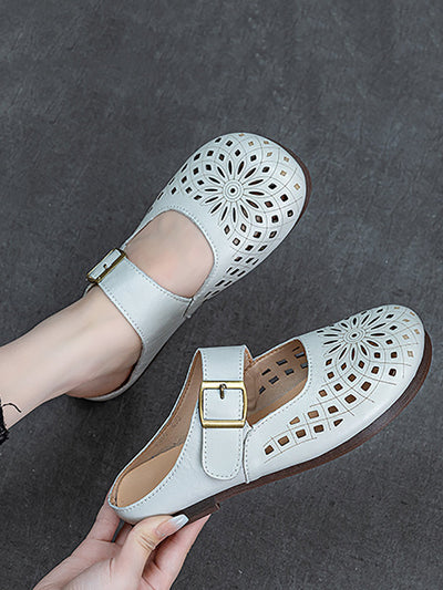 Women Summer Casual Genuine Leather Sandals