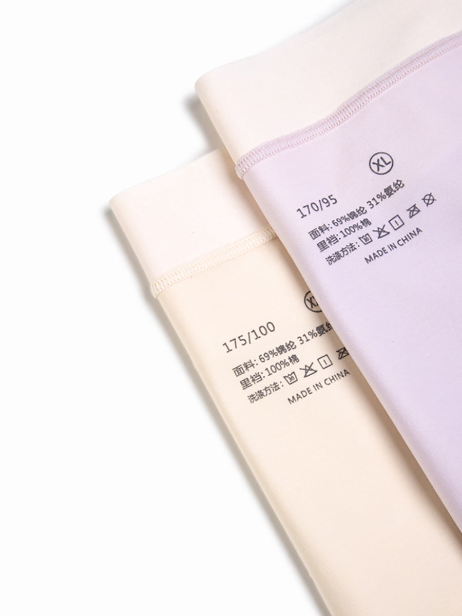 4 Pieces Summer Women Colorblock High Waist Underwear