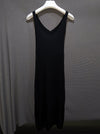 Vintage Simple Solid Color Knitting Sweater Dress