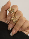 Normcore Adjustable Hollow Star Shape Rings Accessories