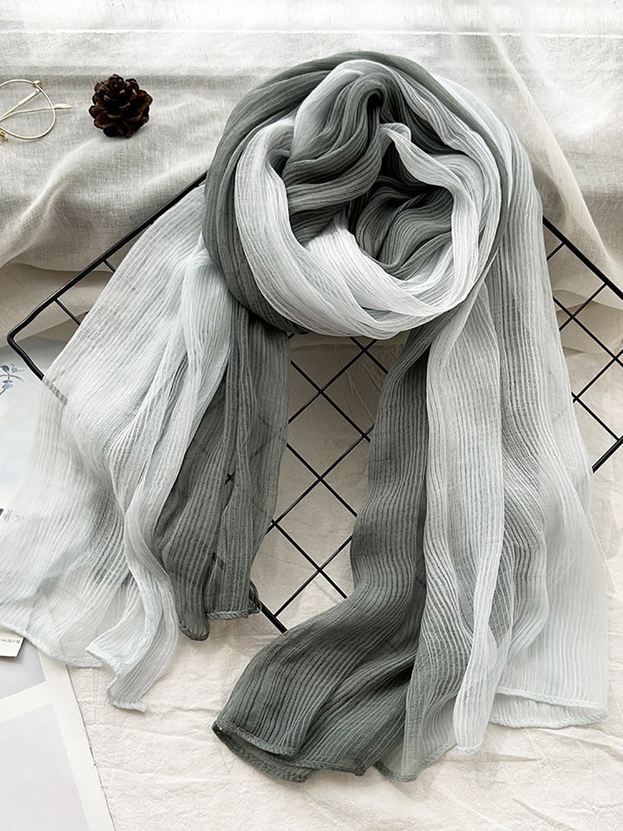 Women Vintage Summer Linen Shawl Scarf