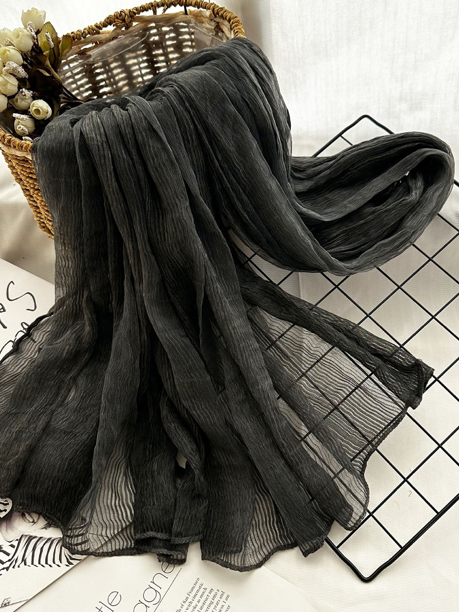 Women Thin Stripe Travel Shawl Scarf