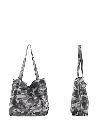 Women Vintage Camouflage Canvas Shoulder Bag