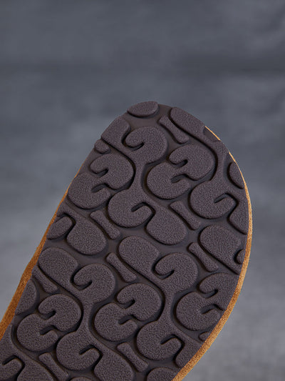 Women Summer Suede Leather Weave Flat Shoes