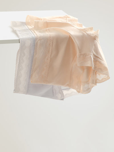 4 Pieces Women Summer Thin High Waist Underwear