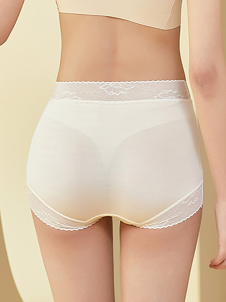 2 Pieces Summer Women Lace High Waist Underwear