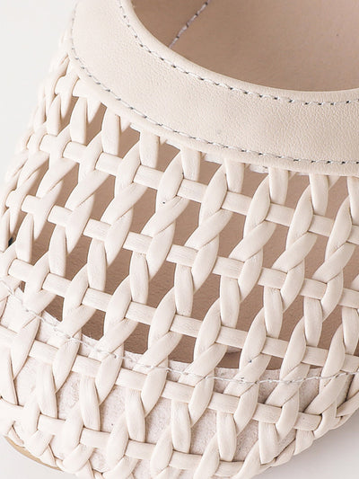 Women Summer Casual Genuine Leather Weave Sandals