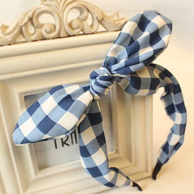 floral bowknot  fashion polka dot rabbit headband