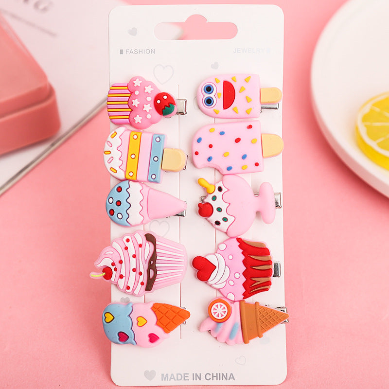 cute fruit soft clay hair clip