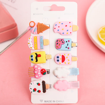 cute fruit soft clay hair clip