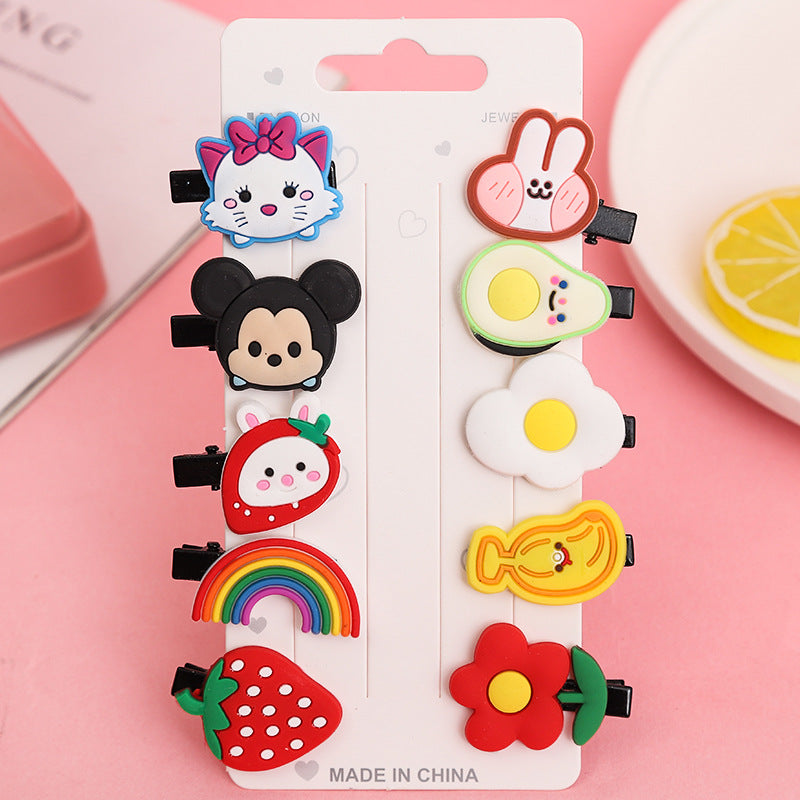 cute fruit soft clay hair clip