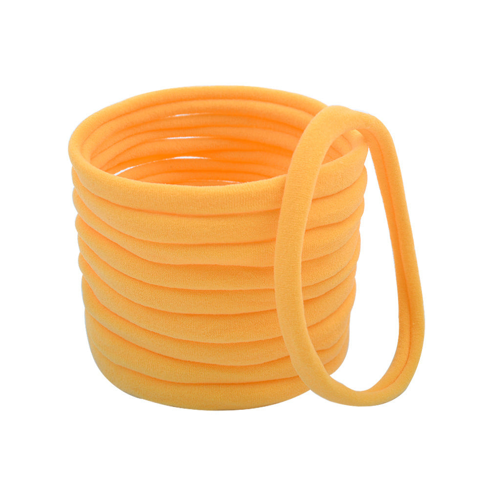 fashion solid color nylon hair tie 1 piece