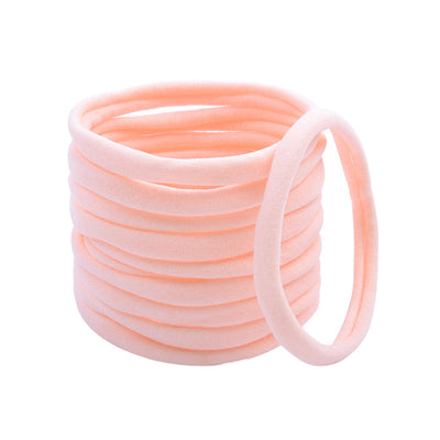 fashion solid color nylon hair tie 1 piece