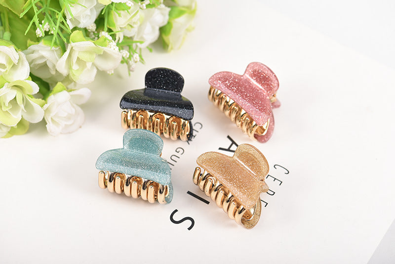 simple style solid color arylic stoving varnish hair claws