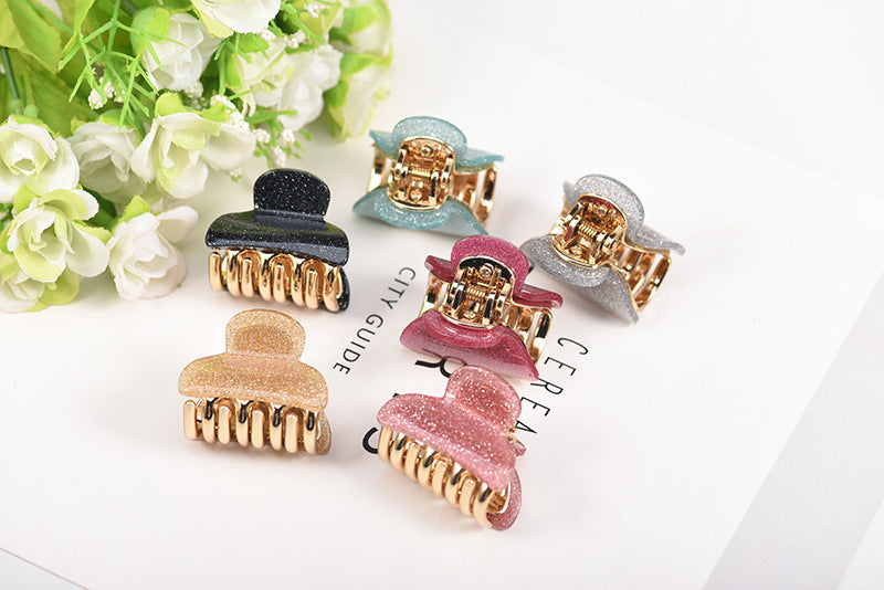 simple style solid color arylic stoving varnish hair claws