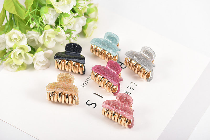 simple style solid color arylic stoving varnish hair claws