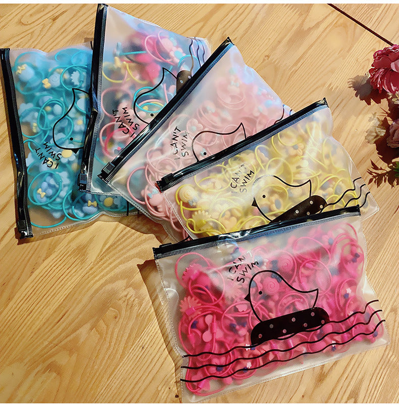 children's headdress rubber band hair tie black rubber band thickened hair rope