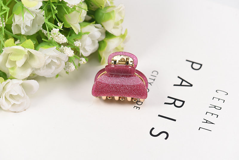 simple style solid color arylic stoving varnish hair claws