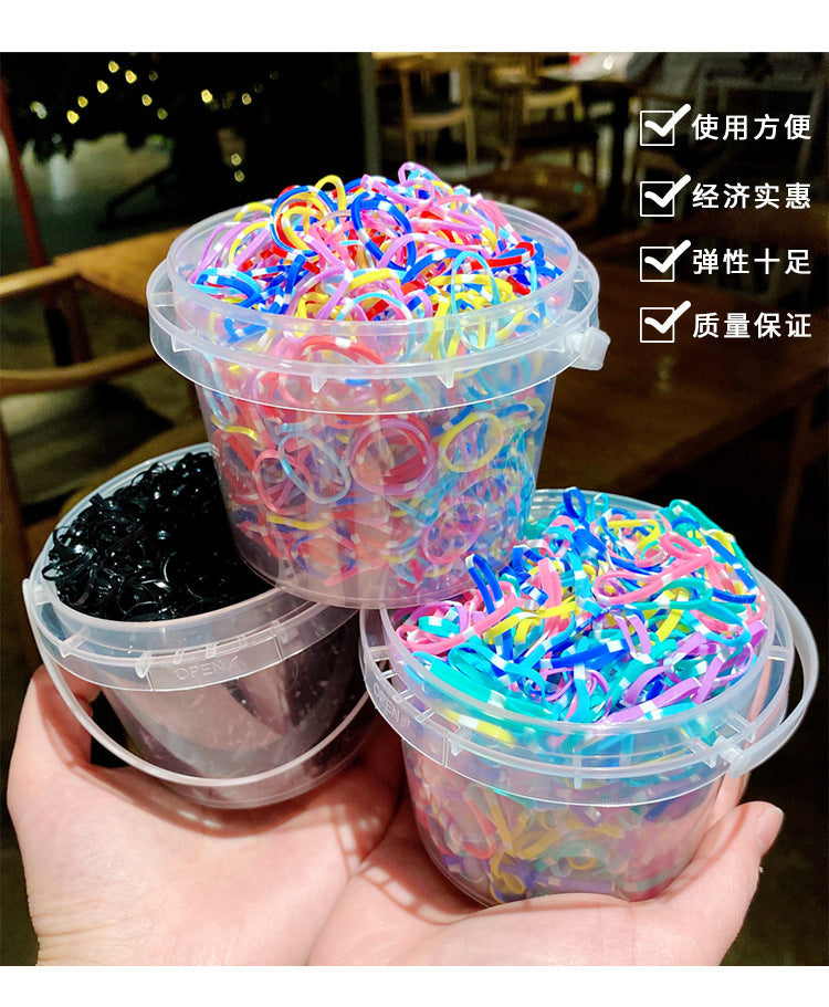 children's headdress rubber band hair tie black rubber band thickened hair rope