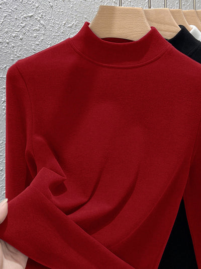 Women Autumn Casual Warm Turtleneck Blouse
