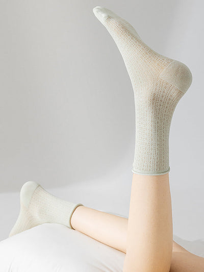 6 Pairs Women Summer Casual Breathable Socks