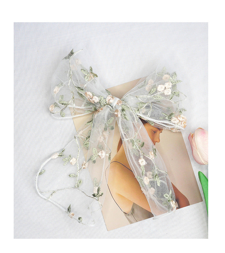 women's sweet bow knot cloth hair clip hair tie