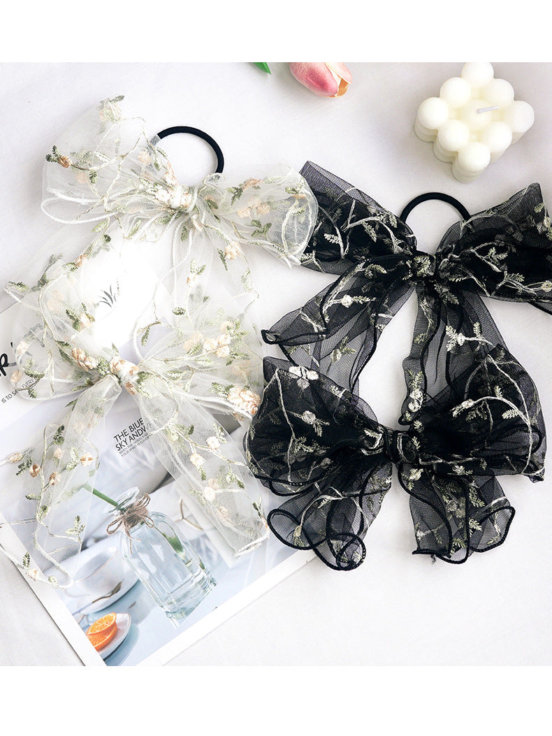 women's sweet bow knot cloth hair clip hair tie