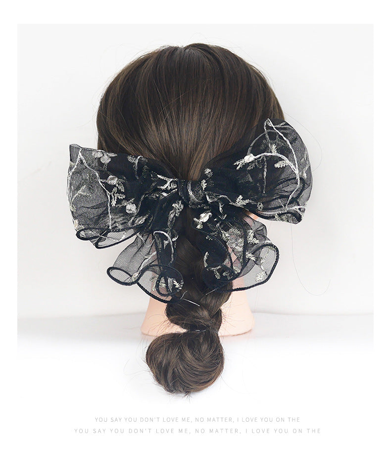 women's sweet bow knot cloth hair clip hair tie