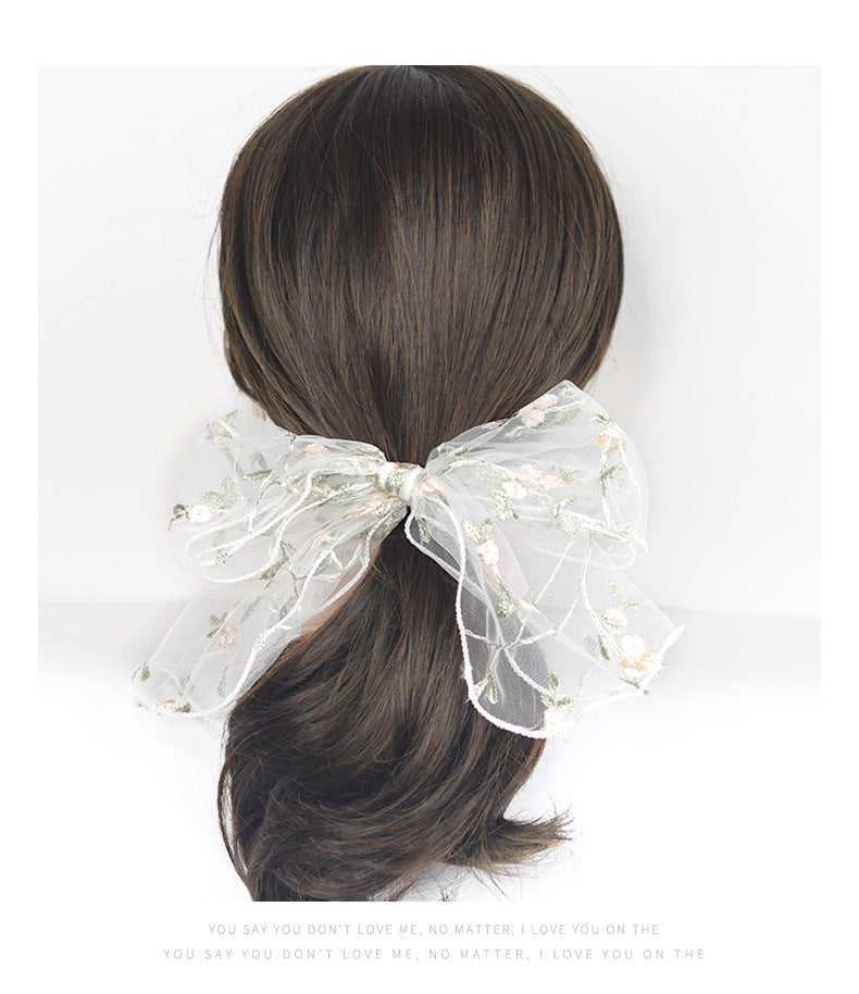 women's sweet bow knot cloth hair clip hair tie
