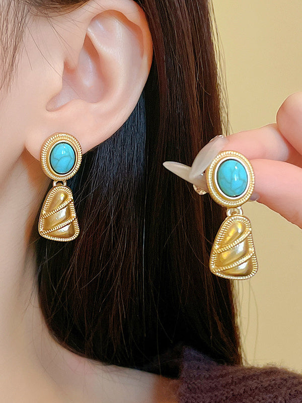 Geometric Drop Earrings