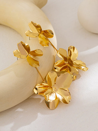 Flower Shape Drop Earrings Earrings Accessories