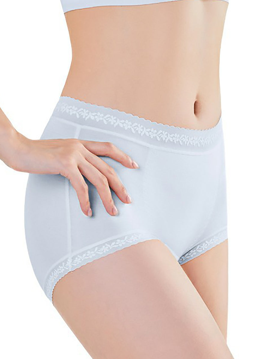 5 Pieces Summer Women Casual High Waist Lace Underwear
