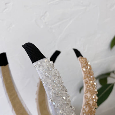 women's retro u shape plaid rhinestone