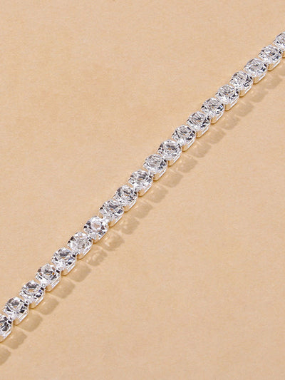 Simple Shiny Rhinestone Footchain
