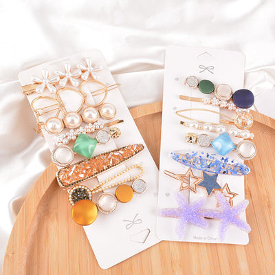 pearl frosted hairpin eight-piece set