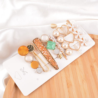pearl frosted hairpin eight-piece set