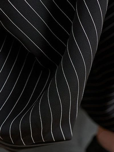 Harem Pants Irregular Clipping Split-Joint Striped Casual Pants Bottoms